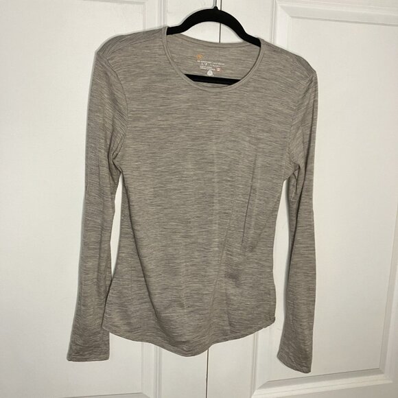 Cloudveil Merino Wool Shirt Womens S Gray Long Sleeve Base Layer Outdoor - Picture 1 of 7